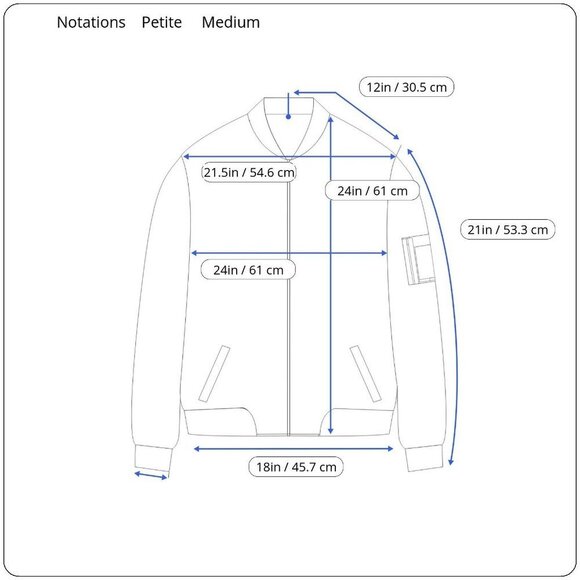 Vintage Notations Petite Women's Zip Up Bomber Jacket Windbreaker Size Medium - Picture 3 of 7